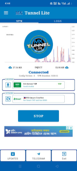 Baixar MX Tunnel Lite - Super Fast Ferramentas para Android captura de tela 2