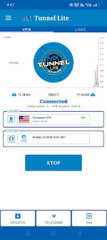Baixar MX Tunnel Lite - Super Fast Ferramentas para Android captura de tela 3