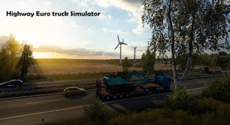 Baixar Highway Euro truck Simulator Raça para Android captura de tela 2
