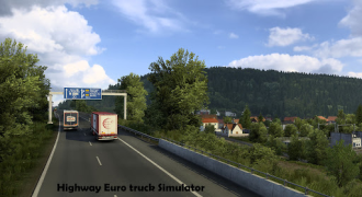 Baixar Highway Euro truck Simulator Raça para Android captura de tela 3