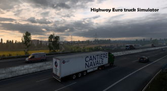 Baixar Highway Euro truck Simulator Raça para Android captura de tela 4