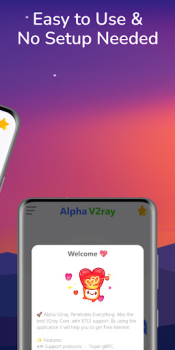 Baixar Alpha V2ray - Tunnel VPN Ferramentas para Android captura de tela 2