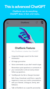 Baixar ChatSonic: Super ChatGPT App Emprego para Android captura de tela 4