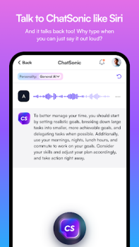 Baixar ChatSonic: Super ChatGPT App Emprego para Android captura de tela 6