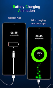 Baixar Bateria Carregamento Animação. Emprego para Android captura de tela 3