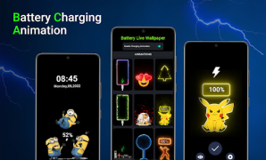 Baixar Bateria Carregamento Animação. Emprego para Android captura de tela 5