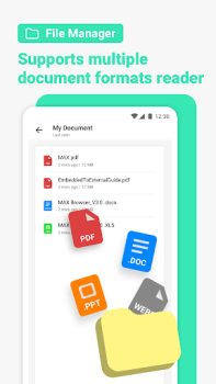 Baixar Max Browser-Particular eseguro Contato para Android captura de tela 4