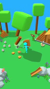 Baixar Craftheim - Ilha do Lenhador Simuladores para Android captura de tela 5