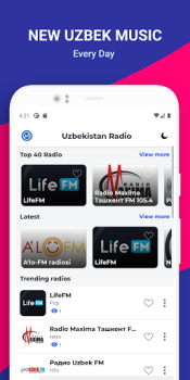 Baixar Uzbek Radio: O'zbekiston FM Música e áudio para Android captura de tela 3
