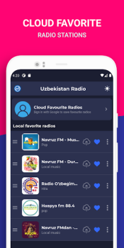 Baixar Uzbek Radio: O'zbekiston FM Música e áudio para Android captura de tela 5