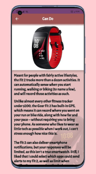 Baixar Galaxy Fit 2 smart watch Guide Educação para Android captura de tela 3