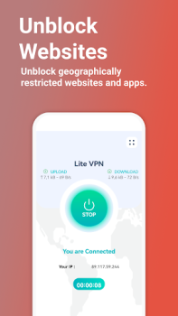 Baixar Lite VPN - Secure VPN Proxy Ferramentas para Android captura de tela 2