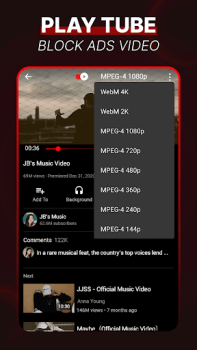Baixar PlayTube - Block Ads Video Ferramentas para Android captura de tela 2