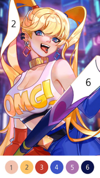 Baixar Jogo de pintar de anime Arte e design para Android captura de tela 3