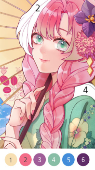 Baixar Jogo de pintar de anime Arte e design para Android captura de tela 4