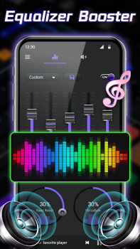 Baixar Equalizador-Reforço de graves Música e áudio para Android captura de tela 4