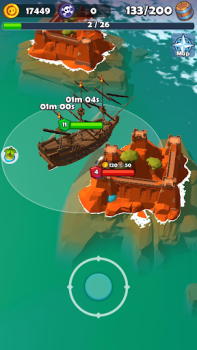 Baixar Pirate Raid - Batalha Naval Simuladores para Android captura de tela 4
