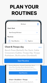Baixar Hevy - Diario de Treino Gym Saúde e Bem-estar para Android captura de tela 4
