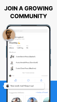 Baixar Hevy - Diario de Treino Gym Saúde e Bem-estar para Android captura de tela 5