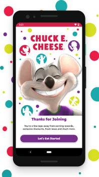 Baixar Chuck E. Cheese Comida e bebida para Android captura de tela 2
