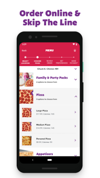 Baixar Chuck E. Cheese Comida e bebida para Android captura de tela 4