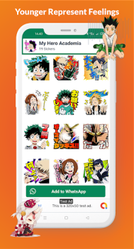 Baixar Anime Stickers for WhatsApp Personalização para Android captura de tela 4