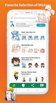 Baixar Anime Stickers for WhatsApp Personalização para Android captura de tela 7