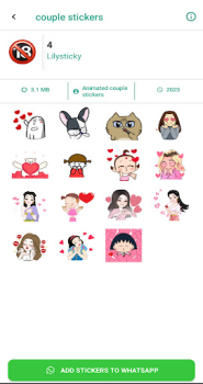 Baixar +18 Stickers for Whatsapp Personalização para Android captura de tela 4