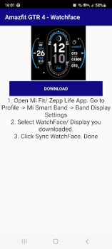 Baixar Amazfit GTR 4 WFace Personalização para Android captura de tela 2