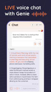 Baixar AI Chat Português - Genie Emprego para Android captura de tela 3