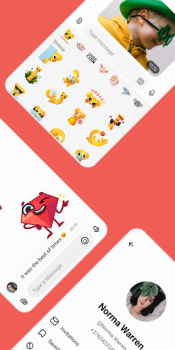 Baixar Gem Space: blogs, chats, calls Contato para Android captura de tela 2