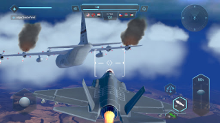 Baixar Sky Warriors: Combate Aéreo Jogos de ação para Android captura de tela 2