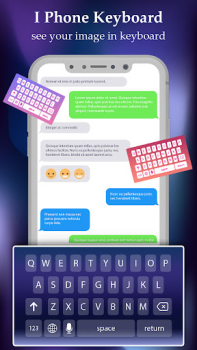 Baixar Keyboard For iPhone 14 pro Personalização para Android captura de tela 3