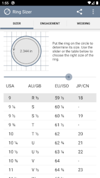 Baixar Ring Sizer by Jason Withers © Estilo de vida para Android captura de tela 2