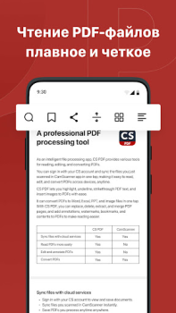 Baixar CS PDF Reader: Leitor de PDF Emprego para Android captura de tela 3
