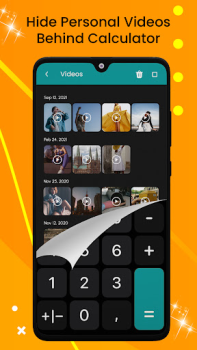 Baixar Secret Calculator - Hide Apps Editores e Reprodutores de Vídeo para Android captura de tela 6