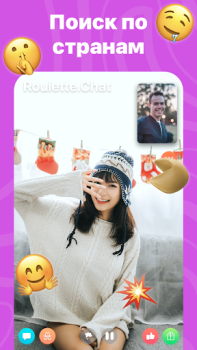 Baixar Roulette Chat Video Omegle Ome Namoro para Android captura de tela 4