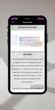 Baixar PeriPage A4 Printer Guide Emprego para Android captura de tela 4