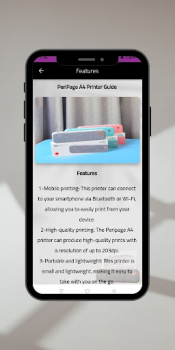 Baixar PeriPage A4 Printer Guide Emprego para Android captura de tela 5
