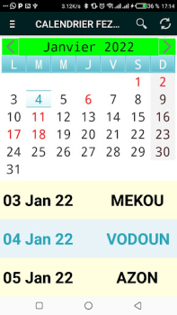 Baixar CALENDRIER FEZAN 2024 Ferramentas para Android captura de tela 4