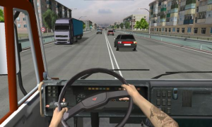 Baixar Traffic Hard Truck Simulator Raça para Android captura de tela 3