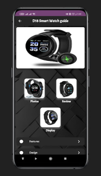 Baixar D18 Smart Watch guide Ferramentas para Android captura de tela 2