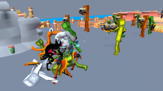 Baixar Melon vs People Playground 3D Jogos de ação para Android captura de tela 6