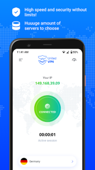 Baixar United VPN: Fast & Trusted Ferramentas para Android captura de tela 2