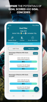 Baixar Goal Filter - Football Stats Esporte para Android captura de tela 2