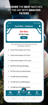 Baixar Goal Filter - Football Stats Esporte para Android captura de tela 6