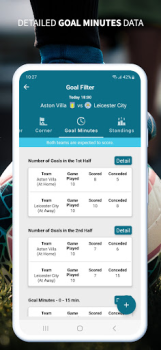 Baixar Goal Filter - Football Stats Esporte para Android captura de tela 7