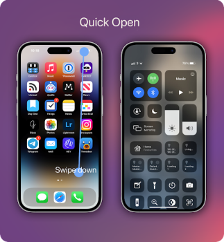 Baixar Control Center iOS 16 Ferramentas para Android captura de tela 2