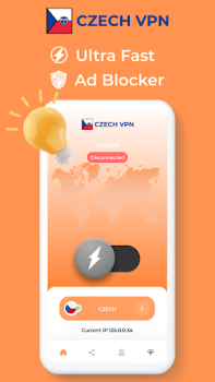 Baixar Czech Republic VPN Fast Proxy Ferramentas para Android captura de tela 2