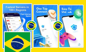 Baixar Brazil VPN Secure Brazil Proxy Ferramentas para Android captura de tela 2